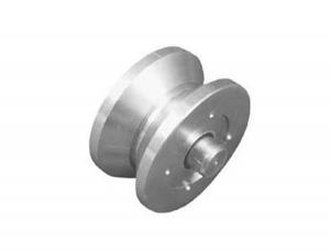 Roldana em V - larga com 1 ou 2 rolamentos