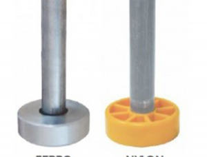 Roldana guia sem anel para porta de contrapeso sem rolamento